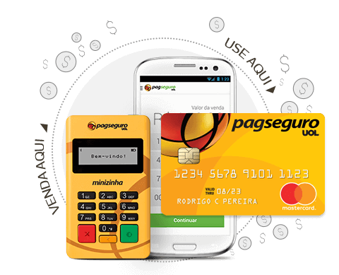 Minizinha PagSeguro Funciona com Aplicativo e tem Cartão Pré-Pago Mastercard Grátis